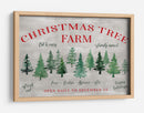 Letrero de la granja de árboles de Navidad - Rosana Laiz Blursbyai | Cuadro decorativo de Canvas Lab