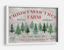 Letrero de la granja de árboles de Navidad - Rosana Laiz Blursbyai | Cuadro decorativo de Canvas Lab