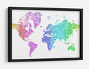 Mapa mundial de acuarela  Jude - Rosana Laiz Blursbyai | Cuadro decorativo de Canvas Lab