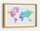 Mapa mundial de acuarela  Jude - Rosana Laiz Blursbyai | Cuadro decorativo de Canvas Lab