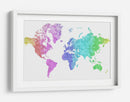 Mapa mundial de acuarela  Jude - Rosana Laiz Blursbyai | Cuadro decorativo de Canvas Lab