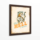 The Hell I Won't chica pin-up atrevida con tatuajes - The Whiskey Ginger | Cuadro decorativo de Canvas Lab