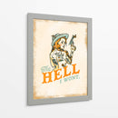 The Hell I Won't chica pin-up atrevida con tatuajes - The Whiskey Ginger | Cuadro decorativo de Canvas Lab