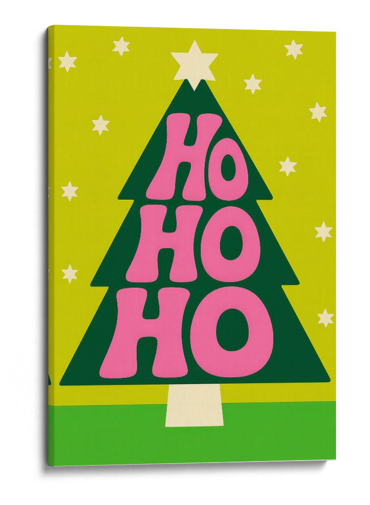 Jo Jo Jo Tipografía de Navidad - Neetesh Kumar | Cuadro decorativo de Canvas Lab