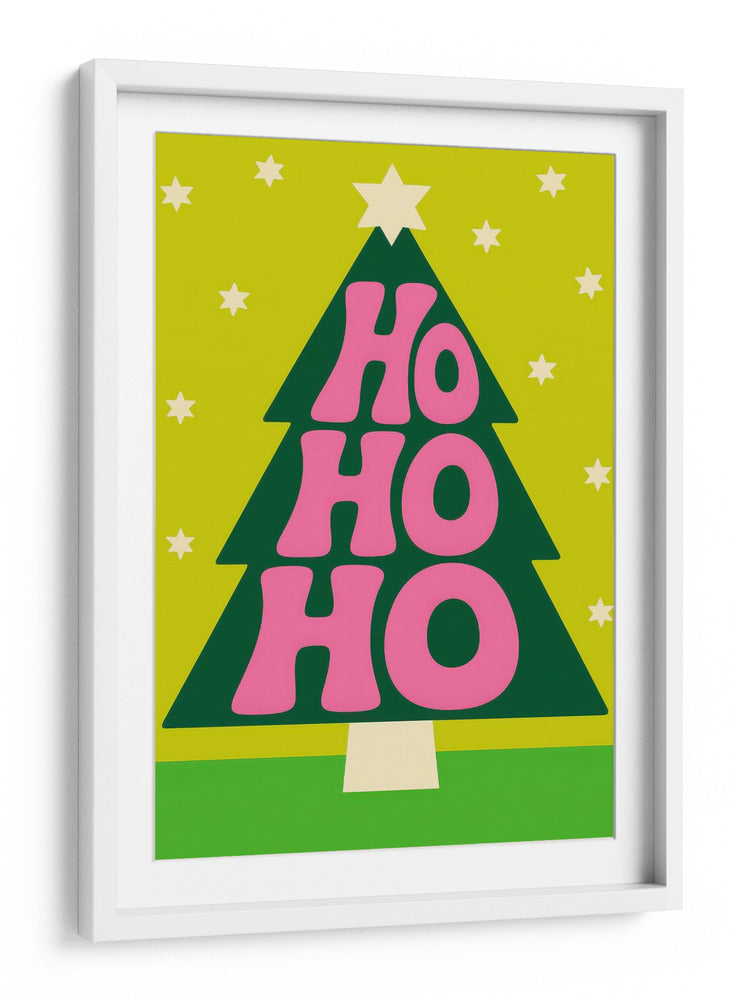 Jo Jo Jo Tipografía de Navidad - Neetesh Kumar | Cuadro decorativo de Canvas Lab