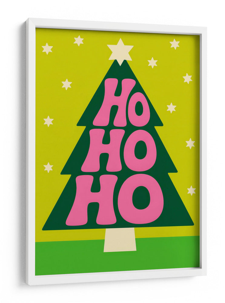 Jo Jo Jo Tipografía de Navidad - Neetesh Kumar | Cuadro decorativo de Canvas Lab