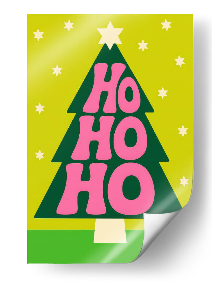 Jo Jo Jo Tipografía de Navidad - Neetesh Kumar | Cuadro decorativo de Canvas Lab