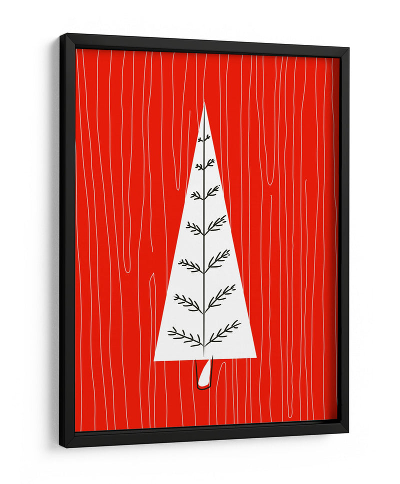 Árbol de Navidad rojo - Nicholas | Cuadro decorativo de Canvas Lab