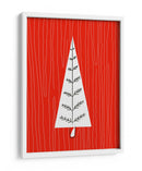 Árbol de Navidad rojo - Nicholas | Cuadro decorativo de Canvas Lab