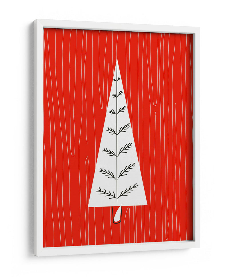 Árbol de Navidad rojo - Nicholas | Cuadro decorativo de Canvas Lab