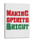 Alegrando el espíritu - Rojo y Verde - Jolly and Dash | Cuadro decorativo de Canvas Lab