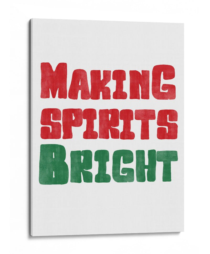 Alegrando el espíritu - Rojo y Verde - Jolly and Dash | Cuadro decorativo de Canvas Lab