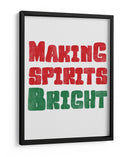 Alegrando el espíritu - Rojo y Verde - Jolly and Dash | Cuadro decorativo de Canvas Lab