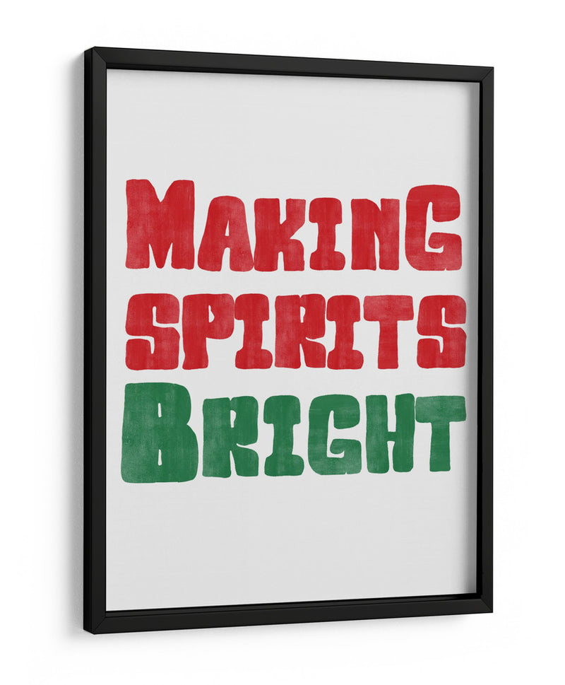 Alegrando el espíritu - Rojo y Verde - Jolly and Dash | Cuadro decorativo de Canvas Lab