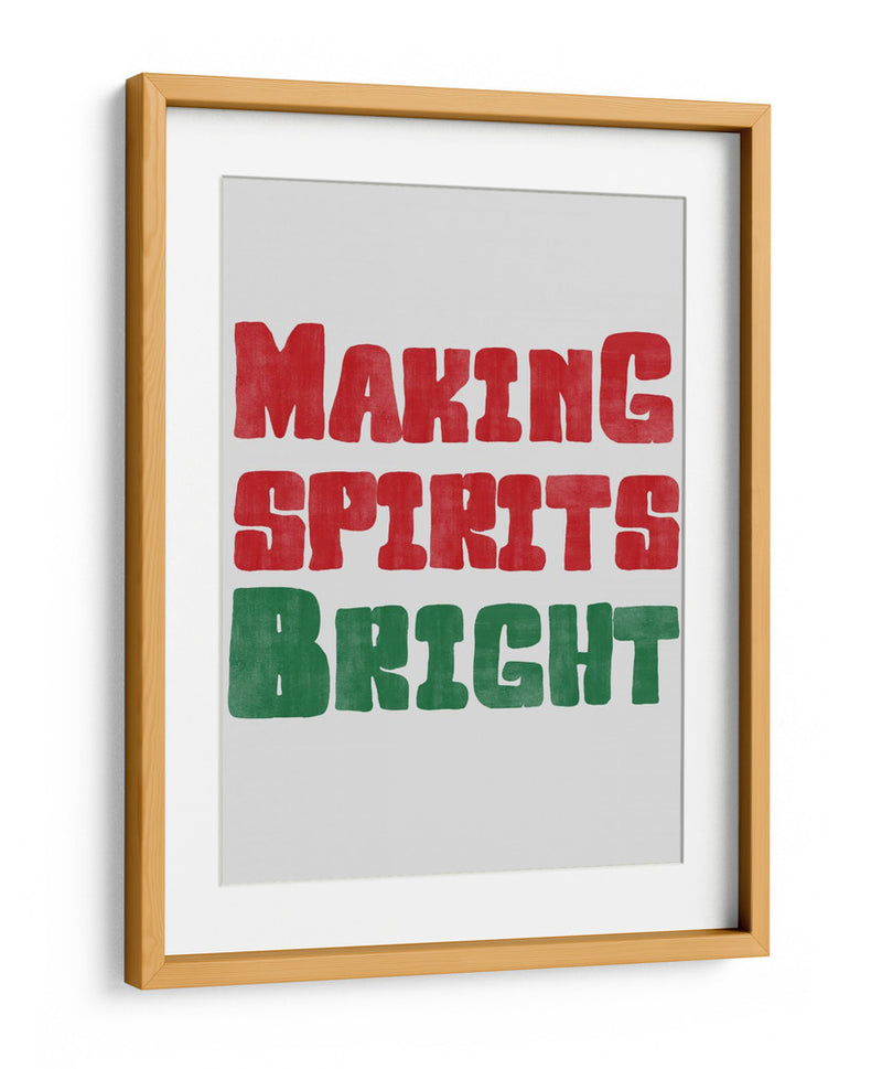 Alegrando el espíritu - Rojo y Verde - Jolly and Dash | Cuadro decorativo de Canvas Lab