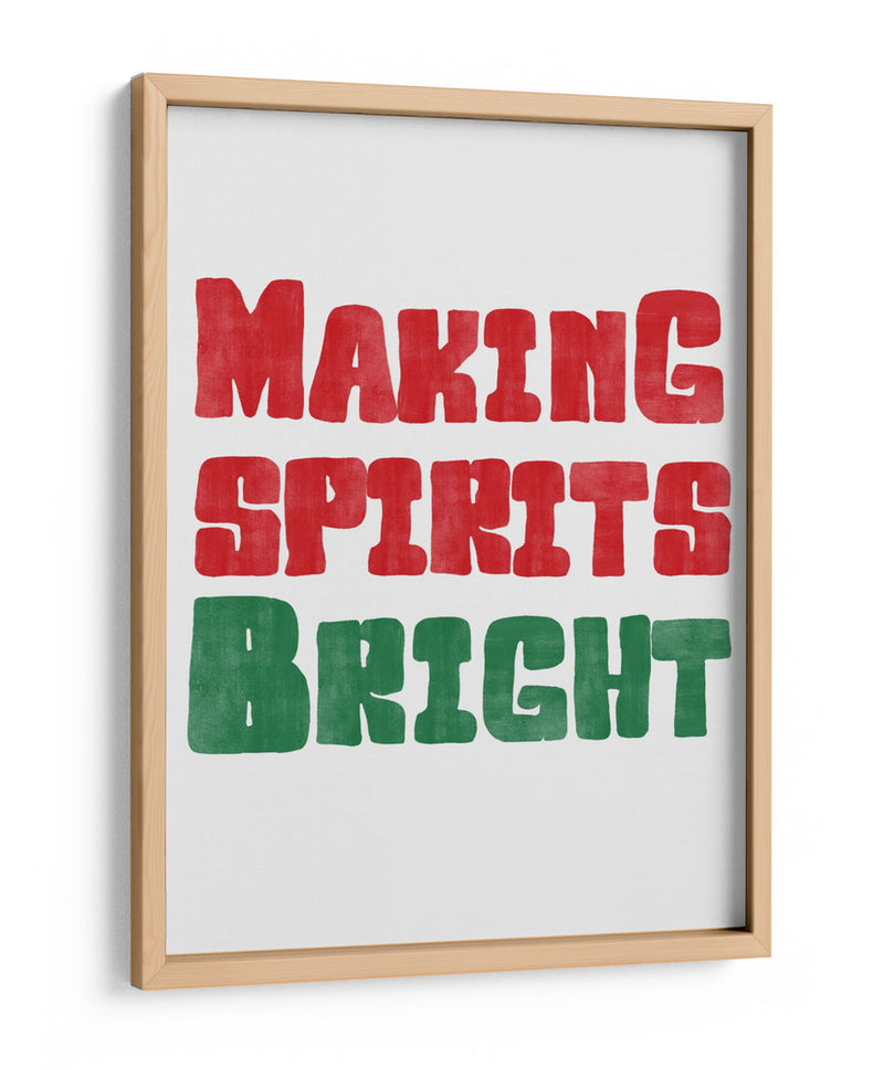 Alegrando el espíritu - Rojo y Verde - Jolly and Dash | Cuadro decorativo de Canvas Lab