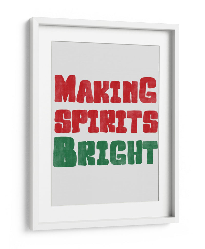 Alegrando el espíritu - Rojo y Verde - Jolly and Dash | Cuadro decorativo de Canvas Lab