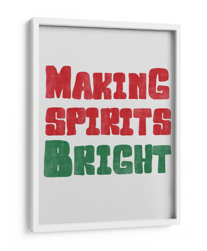 Alegrando el espíritu - Rojo y Verde - Jolly and Dash | Cuadro decorativo de Canvas Lab