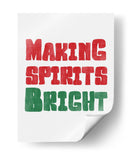 Alegrando el espíritu - Rojo y Verde - Jolly and Dash | Cuadro decorativo de Canvas Lab