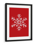Copo de Nieve - Red - Jolly and Dash | Cuadro decorativo de Canvas Lab