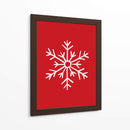 Copo de Nieve - Red - Jolly and Dash | Cuadro decorativo de Canvas Lab