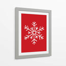 Copo de Nieve - Red - Jolly and Dash | Cuadro decorativo de Canvas Lab