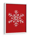 Copo de Nieve - Red - Jolly and Dash | Cuadro decorativo de Canvas Lab