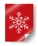 Copo de Nieve - Red - Jolly and Dash | Cuadro decorativo de Canvas Lab