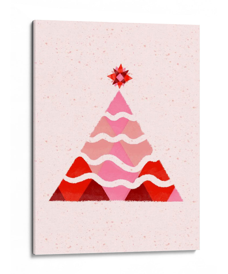 Árbol de Navidad geométrico - Art by the | Cuadro decorativo de Canvas Lab