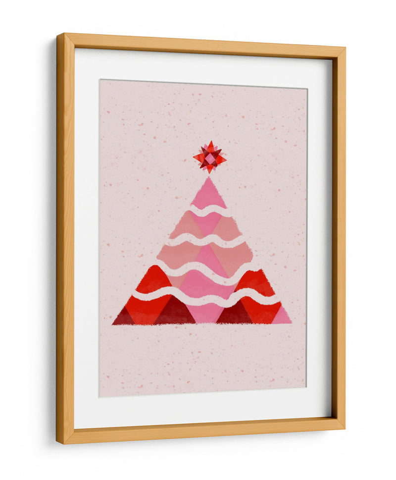 Árbol de Navidad geométrico - Art by the | Cuadro decorativo de Canvas Lab