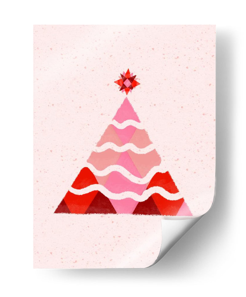 Árbol de Navidad geométrico - Art by the | Cuadro decorativo de Canvas Lab