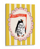 Retrato Festivo de Pingüino - Annick | Cuadro decorativo de Canvas Lab