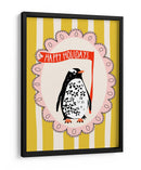 Retrato Festivo de Pingüino - Annick | Cuadro decorativo de Canvas Lab