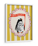 Retrato Festivo de Pingüino - Annick | Cuadro decorativo de Canvas Lab