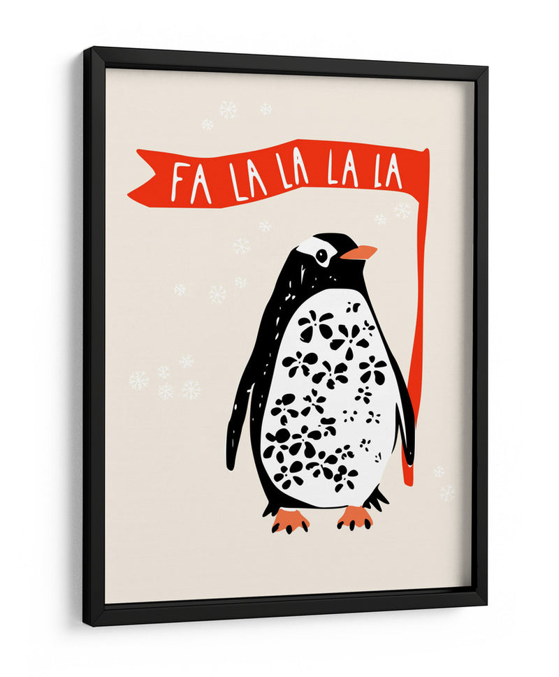 Fa La La La Festive Penguin - Annick | Cuadro decorativo de Canvas Lab