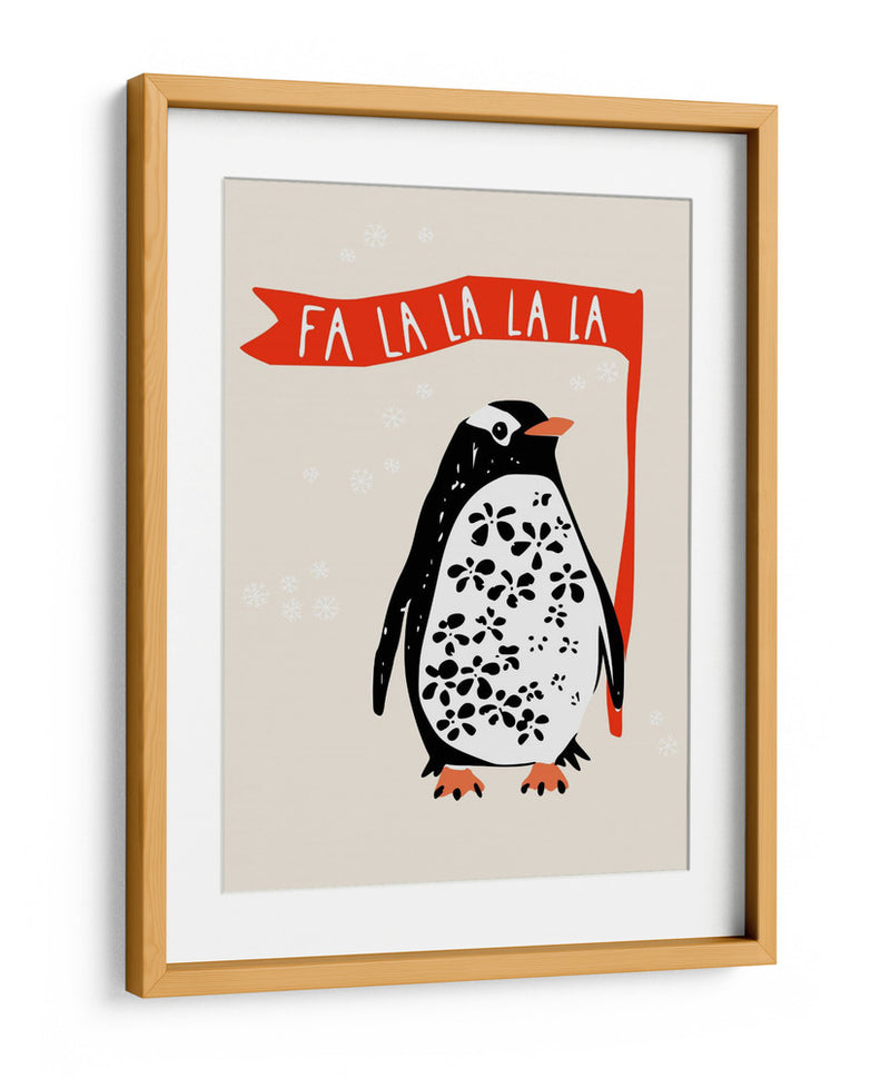 Fa La La La Festive Penguin - Annick | Cuadro decorativo de Canvas Lab