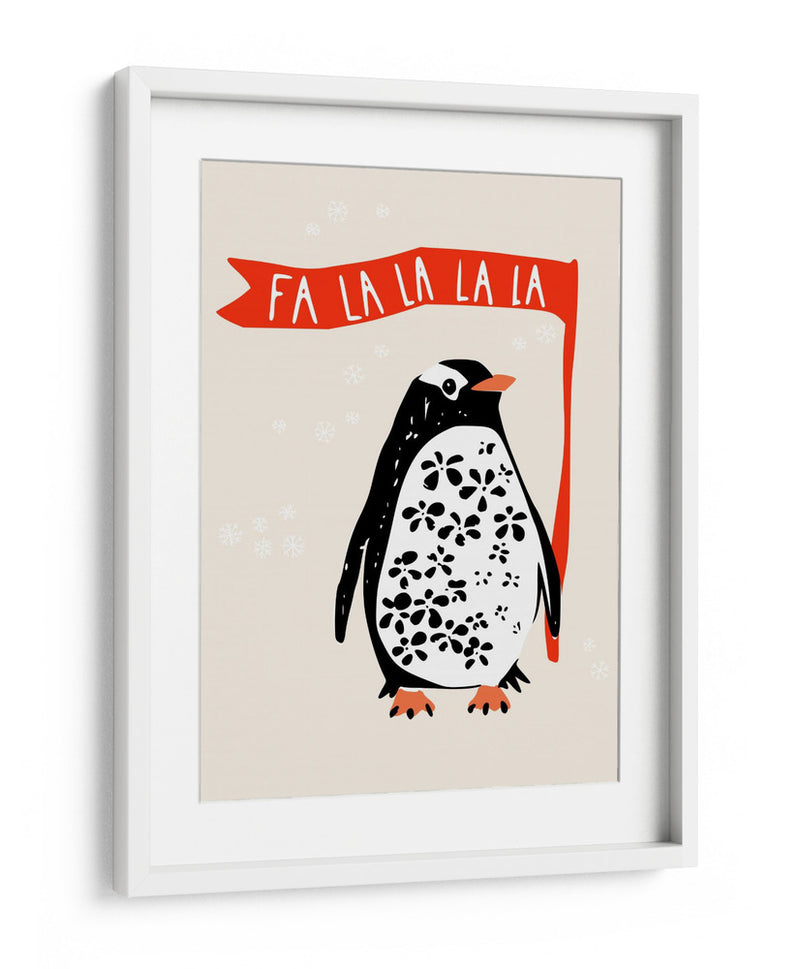 Fa La La La Festive Penguin - Annick | Cuadro decorativo de Canvas Lab