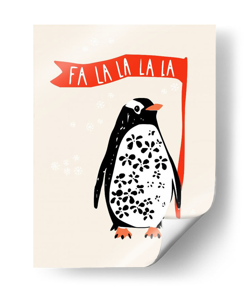 Fa La La La Festive Penguin - Annick | Cuadro decorativo de Canvas Lab