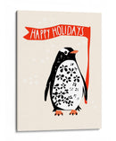 Felices fiestas Pingüino festivo - Annick | Cuadro decorativo de Canvas Lab