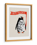 Felices fiestas Pingüino festivo - Annick | Cuadro decorativo de Canvas Lab