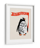 Felices fiestas Pingüino festivo - Annick | Cuadro decorativo de Canvas Lab