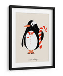 Dulces Fiestas Pingüino Festivo - Annick | Cuadro decorativo de Canvas Lab