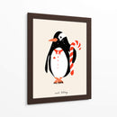 Dulces Fiestas Pingüino Festivo - Annick | Cuadro decorativo de Canvas Lab