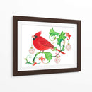 Cardenal de Vacaciones - Isabelle Brent | Cuadro decorativo de Canvas Lab