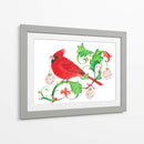 Cardenal de Vacaciones - Isabelle Brent | Cuadro decorativo de Canvas Lab