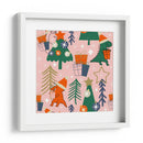 Fiesta de Navidad de Dinosaurios Rosa - Susana Costa | Cuadro decorativo de Canvas Lab