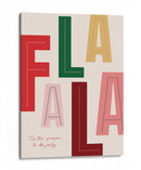 Temporada Navideña FaLaLa - Prints by Ayleen | Cuadro decorativo de Canvas Lab