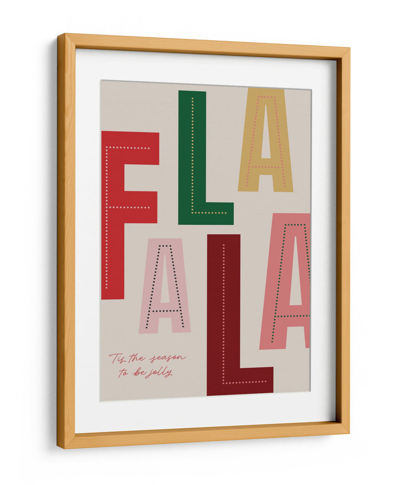 Temporada Navideña FaLaLa - Prints by Ayleen | Cuadro decorativo de Canvas Lab