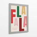 Temporada Navideña FaLaLa - Prints by Ayleen | Cuadro decorativo de Canvas Lab