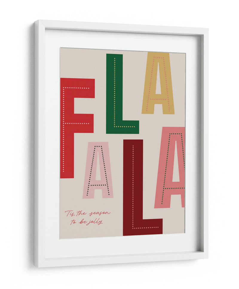 Temporada Navideña FaLaLa - Prints by Ayleen | Cuadro decorativo de Canvas Lab